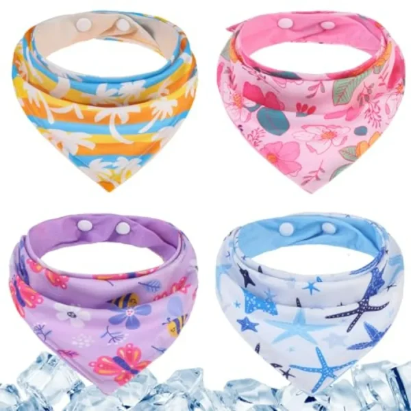 Dog Cooling Bandana Kerchief Set