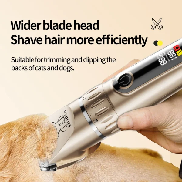 Professional Rechargeable Pet Grooming Kit with Trimmer
