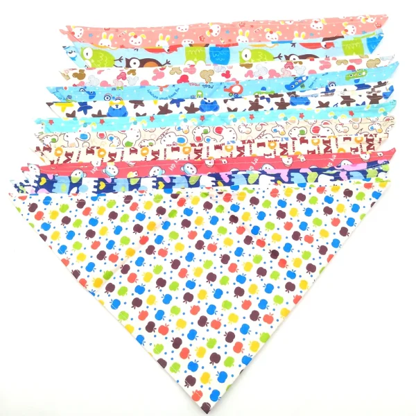 10PCS Dog Bandana