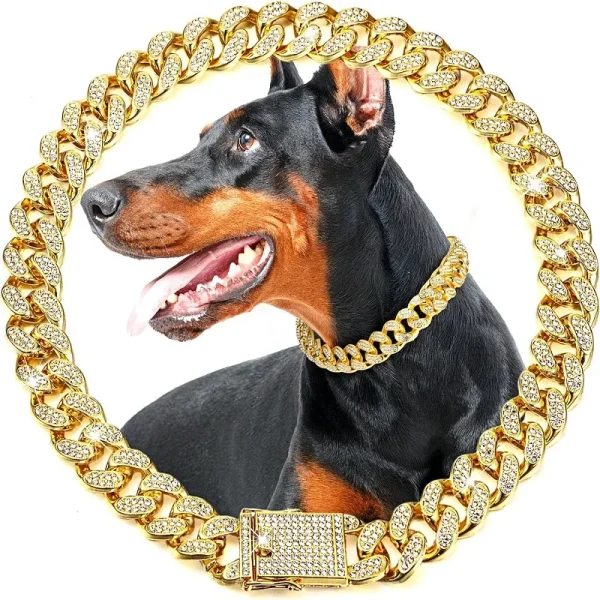 Luxury Gold Chain Pet Necklace