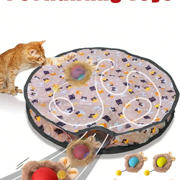Electric Cat Ball Toy With Lighting